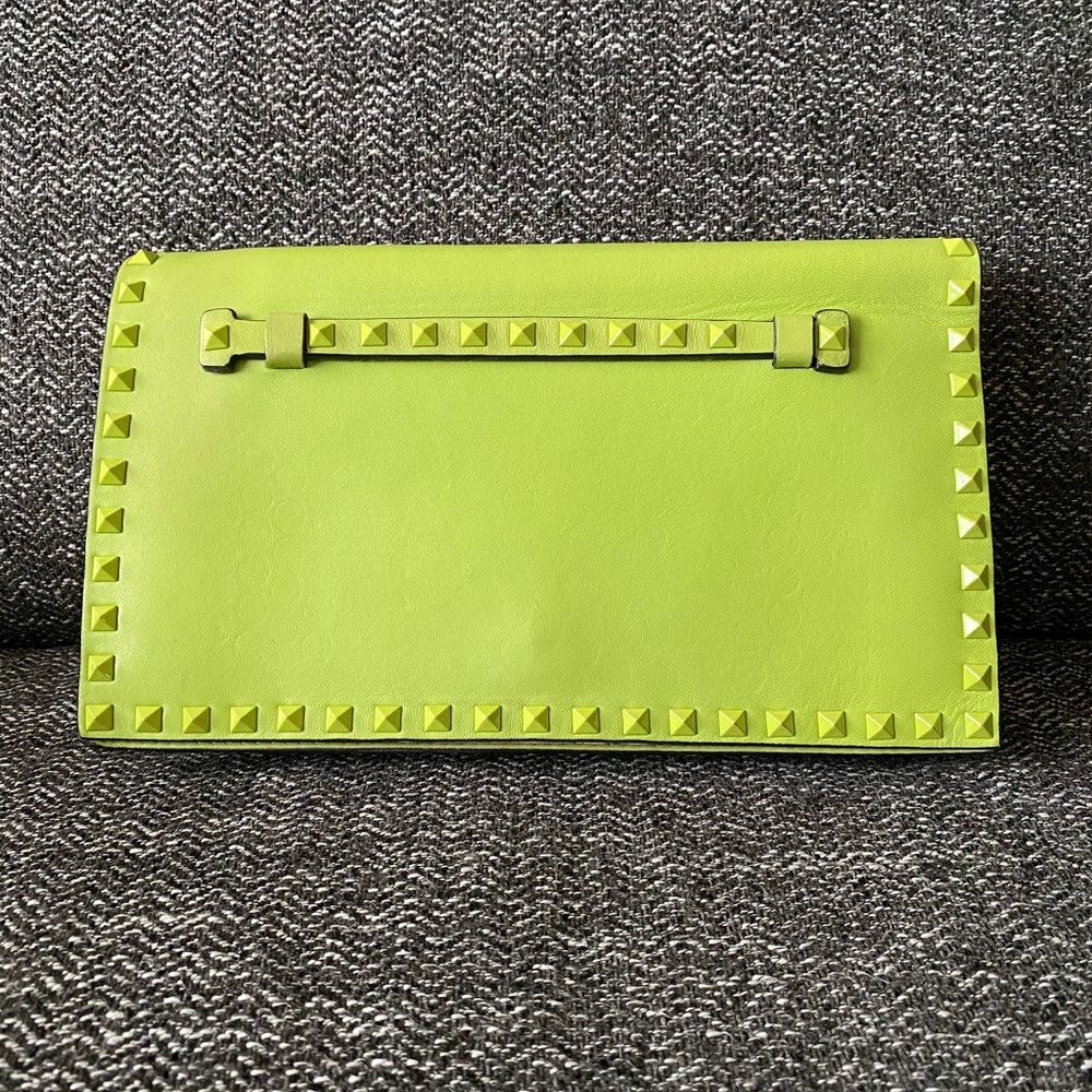 SOLD. Valentino rockstud clutch